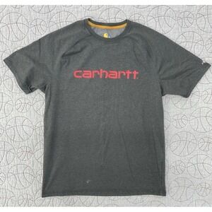 Carhartt Force Cotton Delmont Carbon Heather Grey Men's M T-Shirt